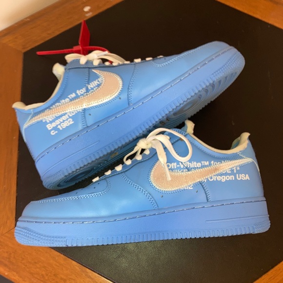 Virgil Alboh Nike Air Force 1 Low Blue MCA - Picture 9 of 9